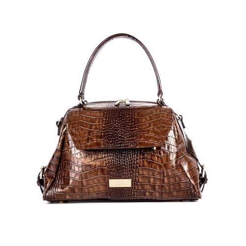 сумка женская/крокодил коричневый 1251  
