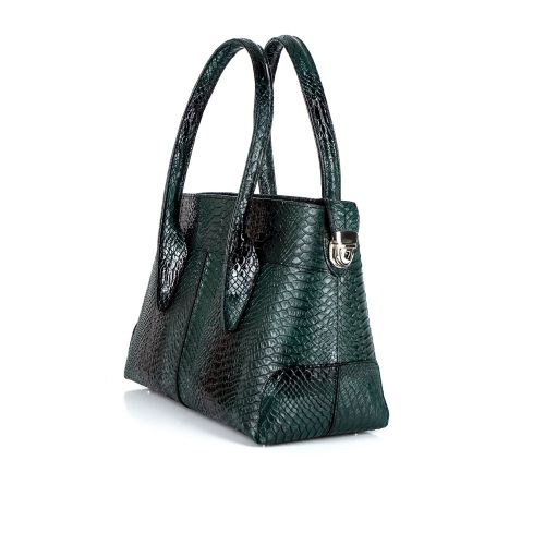 сумка женская/крокодил зеленый 972-2